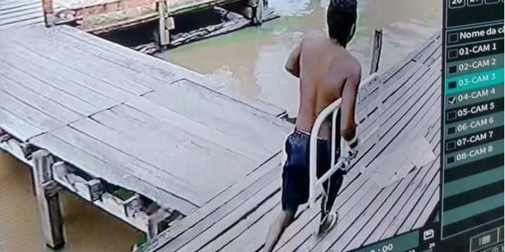 Preso mete fuga de hospital carregando parte de cama na qual estava algemado