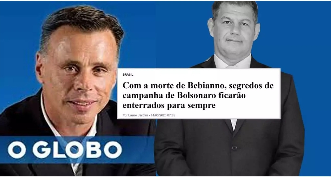 Carniceiro, Lauro Jardim de “O Globo” usa morte de Bebbiano para atacar Bolsonaro