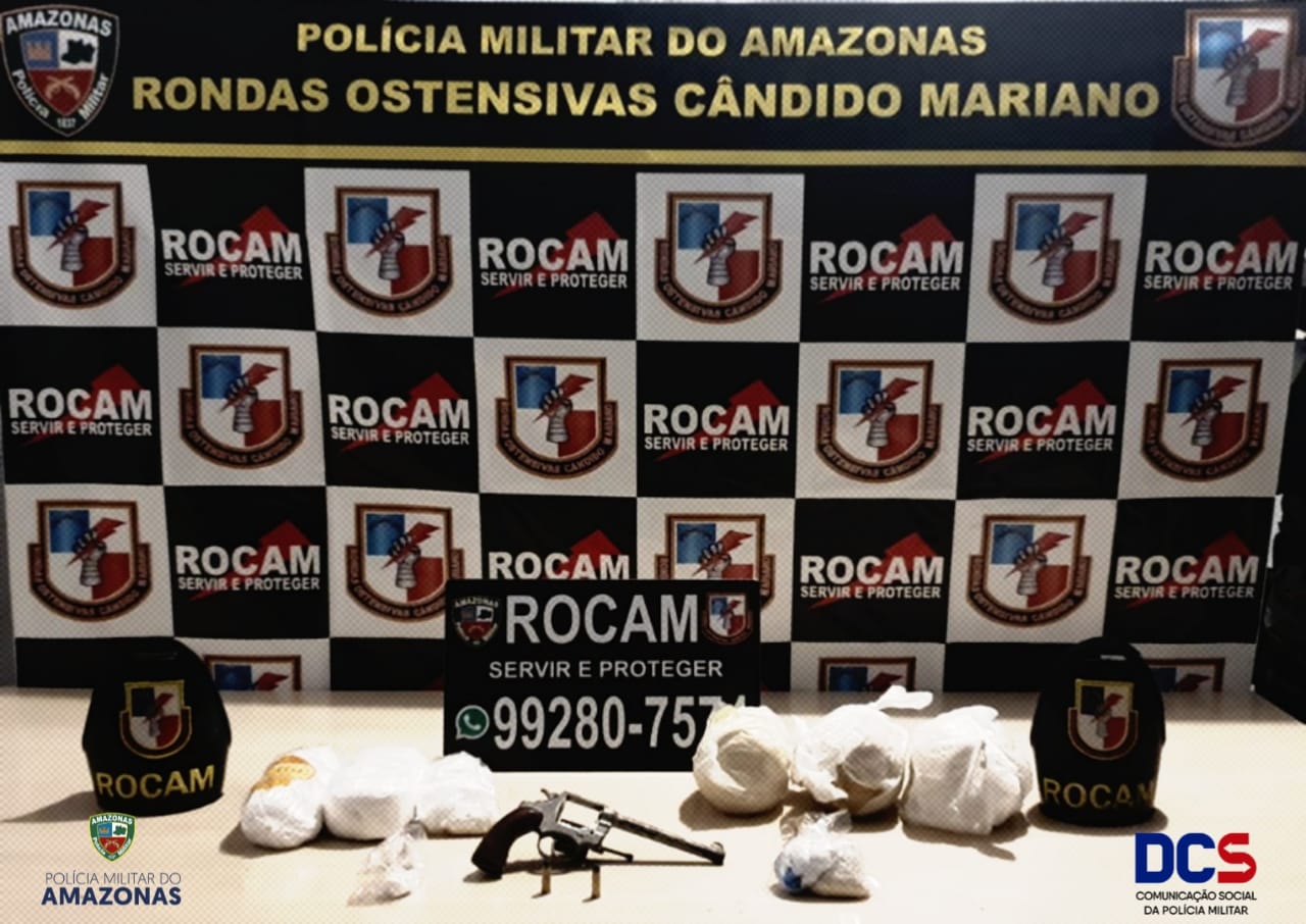 Rocam prende traficante com arma e drogas na Cidade de Deus