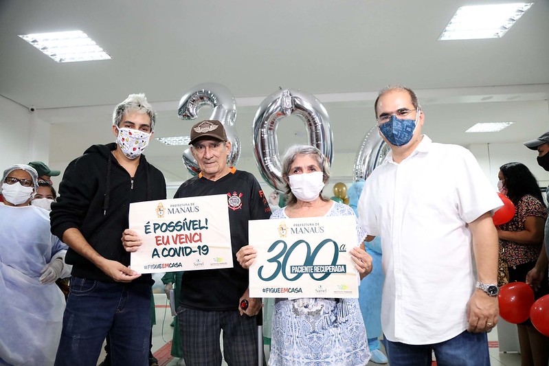 Mais de 300 pacientes vencem a Covid-19 e recebem alta do hospital de campanha municipal