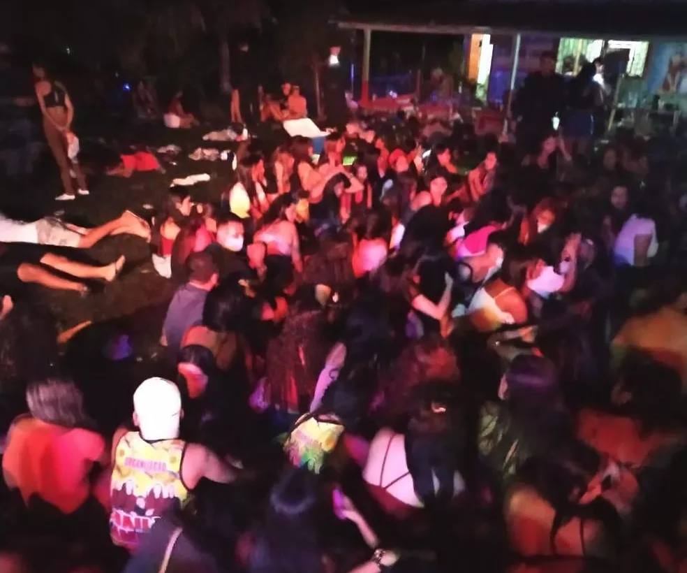 Festinha Ilegal é interrompida pela polícia no ramal do brasileirinho em Manaus