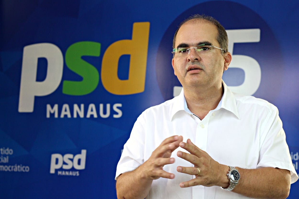 Presidente do PSD Manaus, Ricardo Nicolau, anuncia planos para as eleições 2020 em coletiva