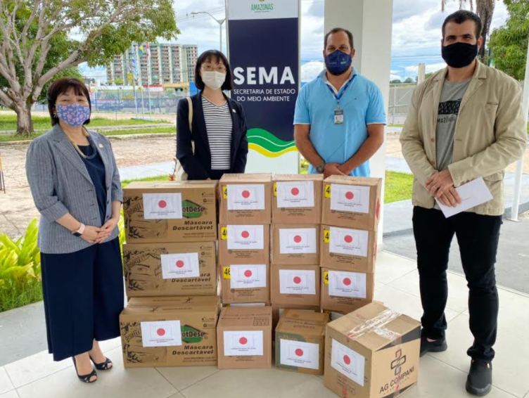 Consulado do Japão em Manaus doa mais de 3,8 mil EPIs para apoiar combate à Covid-19