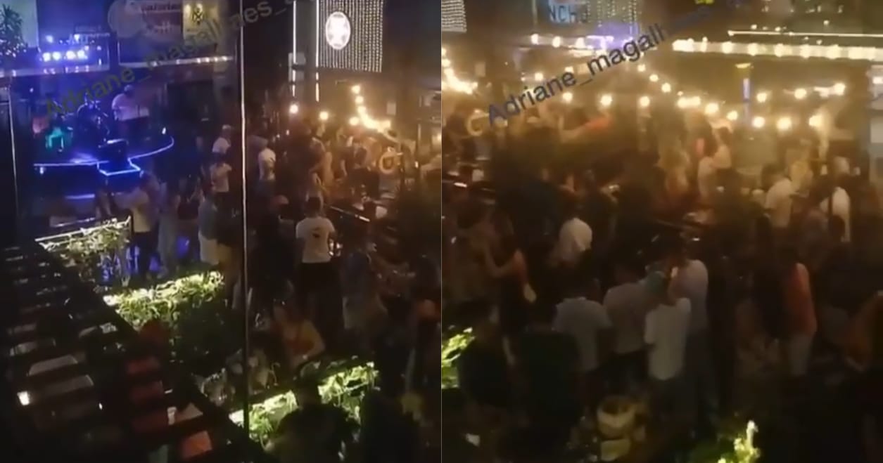 Minishopping Sollarium Mall promove noite de aglomeração com bebedeira e show ao vivo, em Manaus; veja vídeos