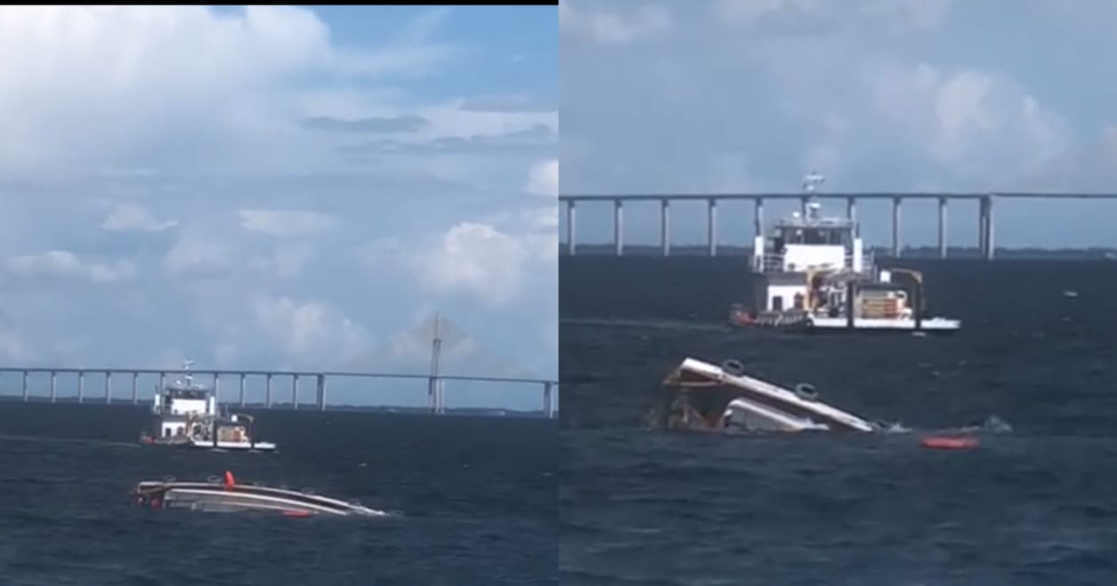 Urgente: vídeo mostra momento em que barco afunda e some no Rio Negro, em Manaus; veja