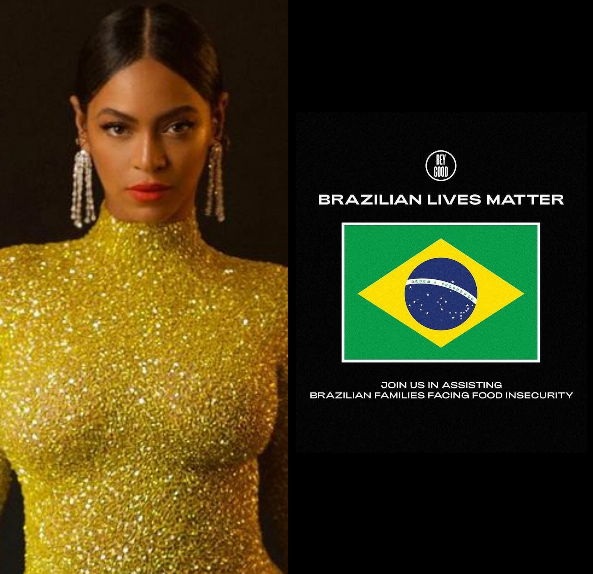 Beyoncé anuncia projeto social no combate a fome no Brasil