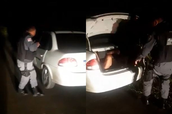 Veja o momento que motorista de aplicativo é resgatado do porta-malas após sequestro em Manaus