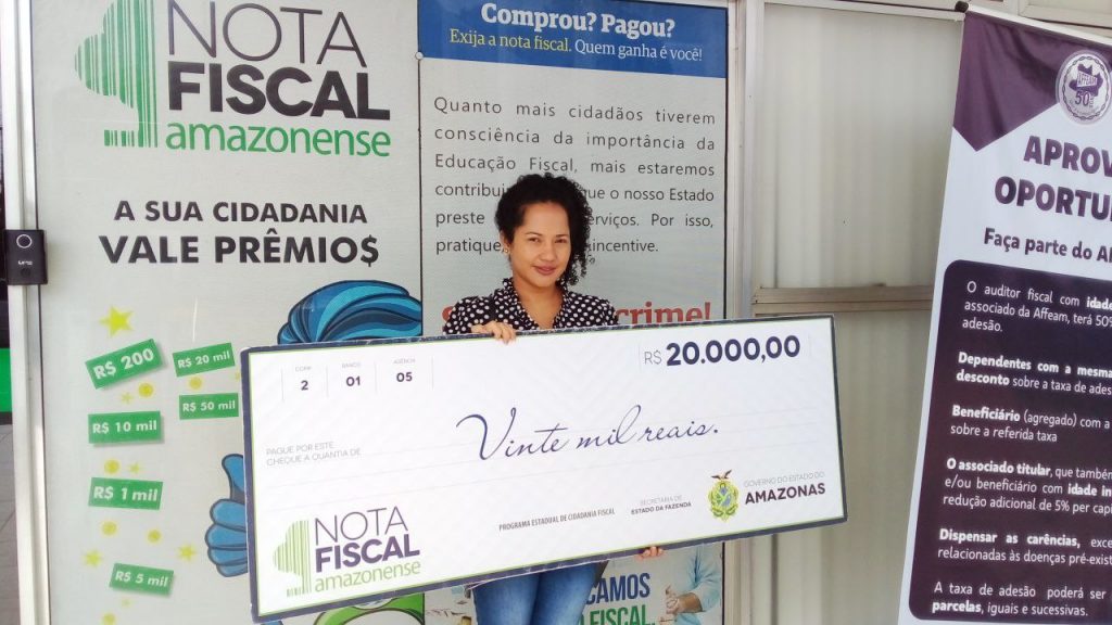 Chance de ganhar na Nota Fiscal Amazonense é 11.000% maior que na Mega-Sena; saiba como concorrer