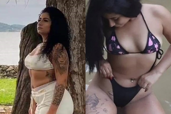 Veja o corpo da vulgo ‘Hello Kitty’, dama do CV, na pedra do IML; imagens fortíssimas