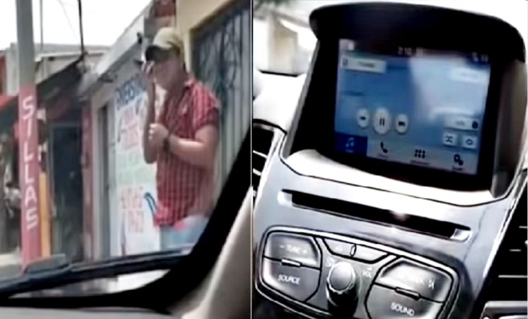 Marido sai do carro para ouvir áudio da amante, mas deixa bluetooth ligado e esposa escuta tudo; veja vídeo