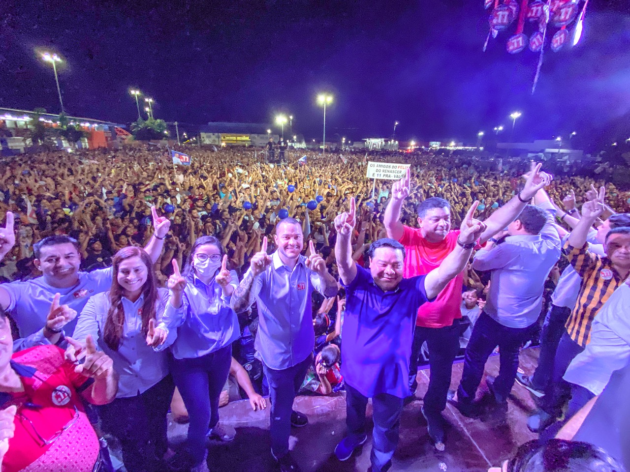 Último comício em Coari: Keitton lidera com multidão, Zé Henrique com segundo melhor público e Robson em terceiro