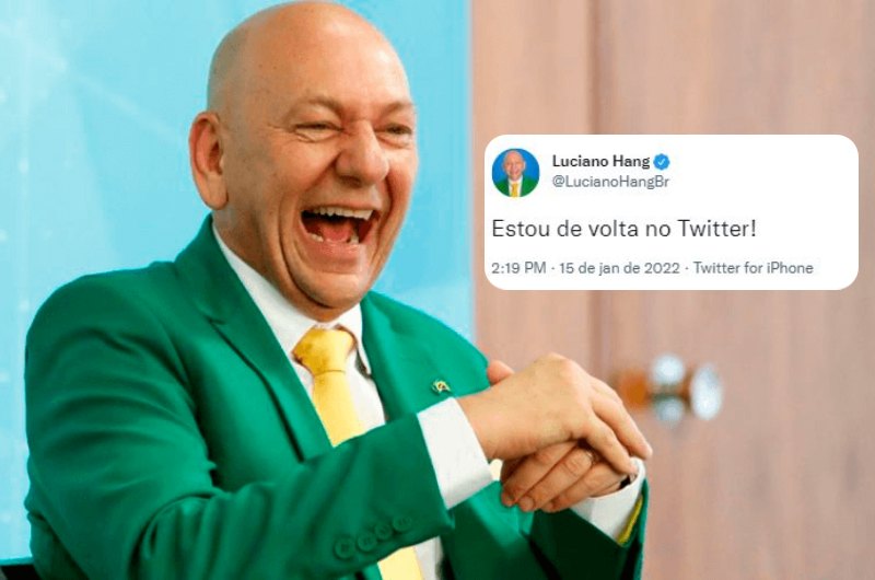 Twitter reativa conta de Luciano Hang