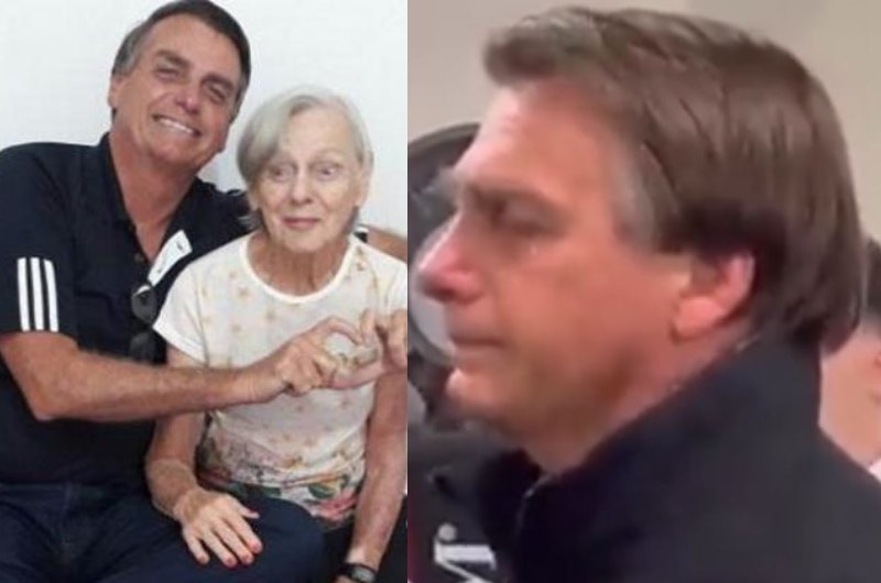 “Só peço a Deus que conceda à minha mãe a vida eterna”, chora presidente Bolsonaro durante velório, veja vídeo