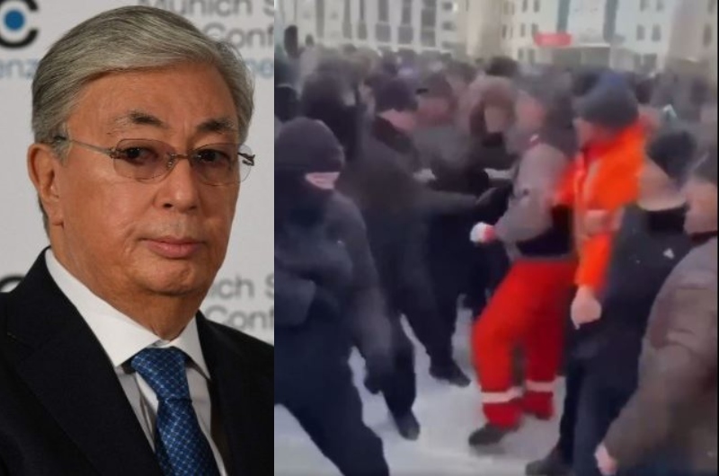 Presidente do Cazaquistão autoriza polícia a eliminar manifestantes do aumento de preços de combustíveis; veja vídeos