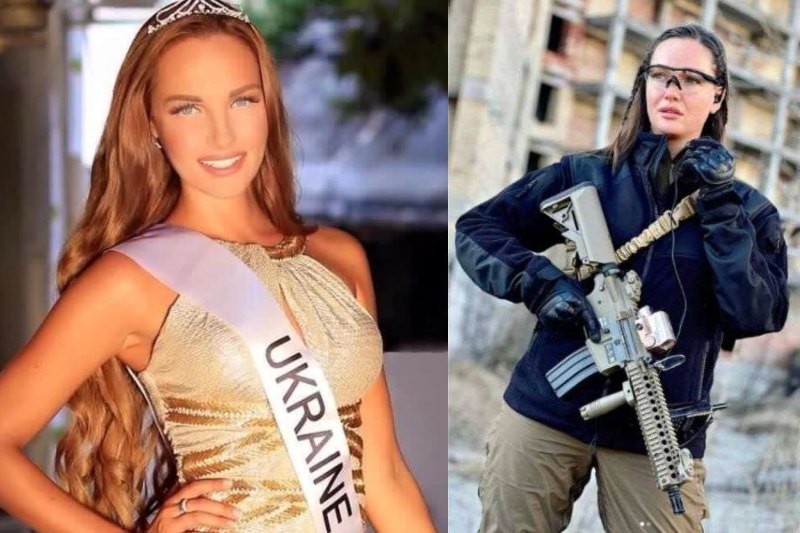 Miss Ucrânia junta-se às forças armadas para lutar contra Rússia