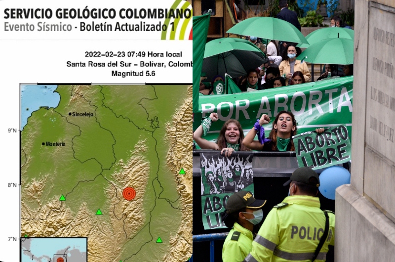 Após permitir aborto de bebês de 6 meses, Colômbia é atingida por terremoto