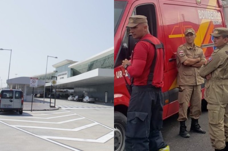 Bebê de 1 ano fica trancada em carro no aeroporto de Manaus e é resgatada por bombeiros