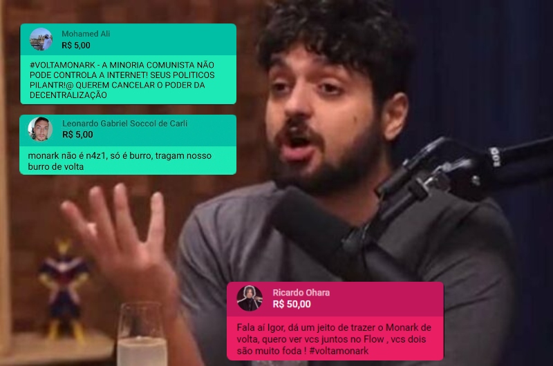 Fãs pagam e fazem campanha para Monark voltar ao Flow: "tragam nosso burro de volta"