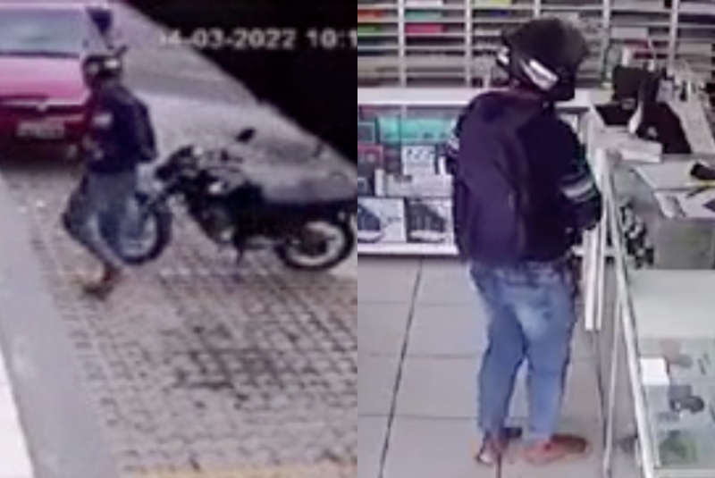 Criminoso assalta loja de suprimentos de impressão no Japiim; veja vídeo