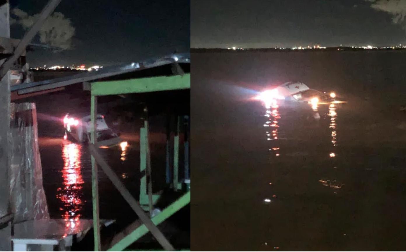 Ambulância que transportava recém-nascida para Manaus afunda no Rio Negro