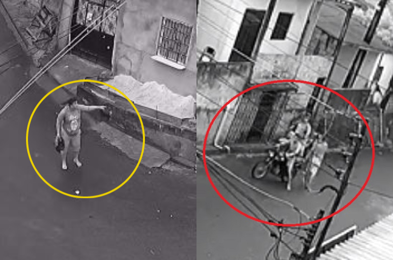 Indignado após ter moto roubada por assaltante, vítima quase leva tiro; veja vídeo
