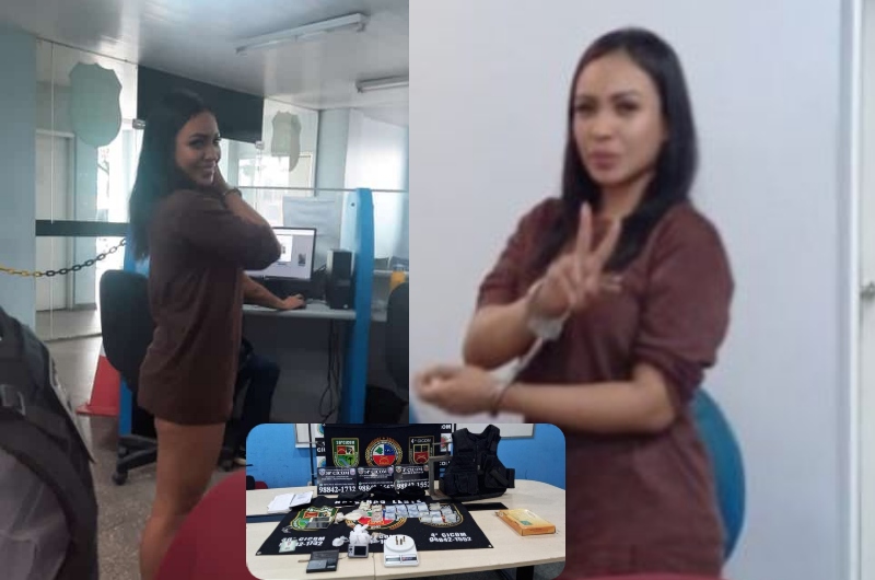 Em Manaus, 'blindada' denuncia namorado traficante por agressão e acaba sendo presa por tráfico