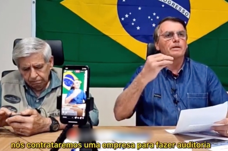 Presidente Bolsonaro vai contratar empresa para auditar eleições; veja vídeo